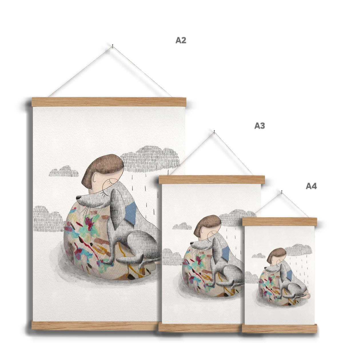 "In your eyes" Art print with frame