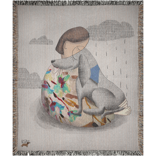 "In your eyes" Woven blanket