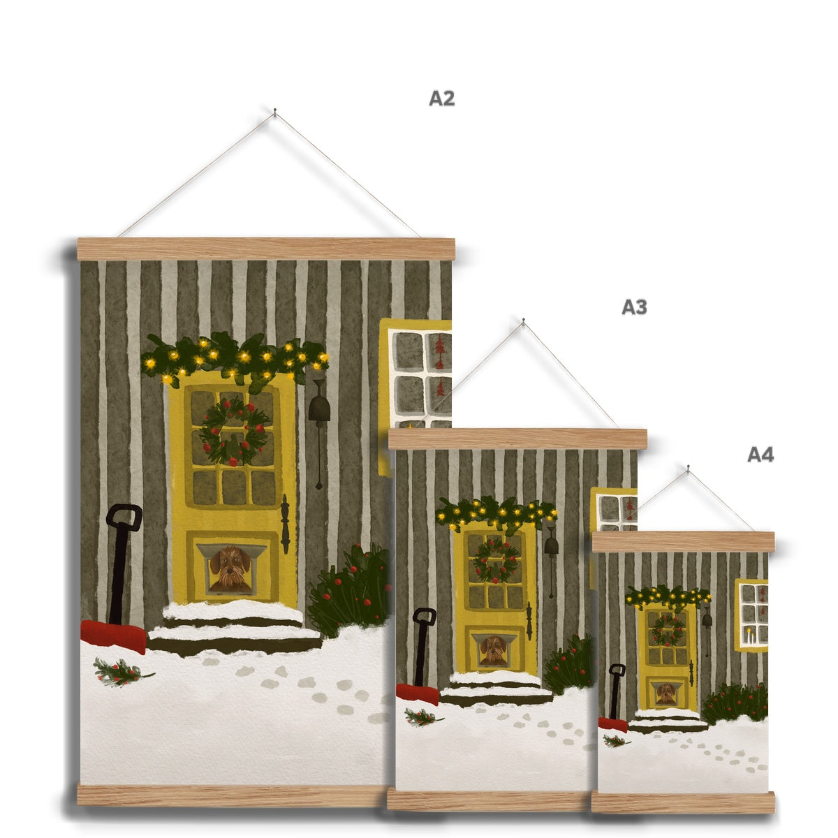 "After the snow storm" Art print with frame