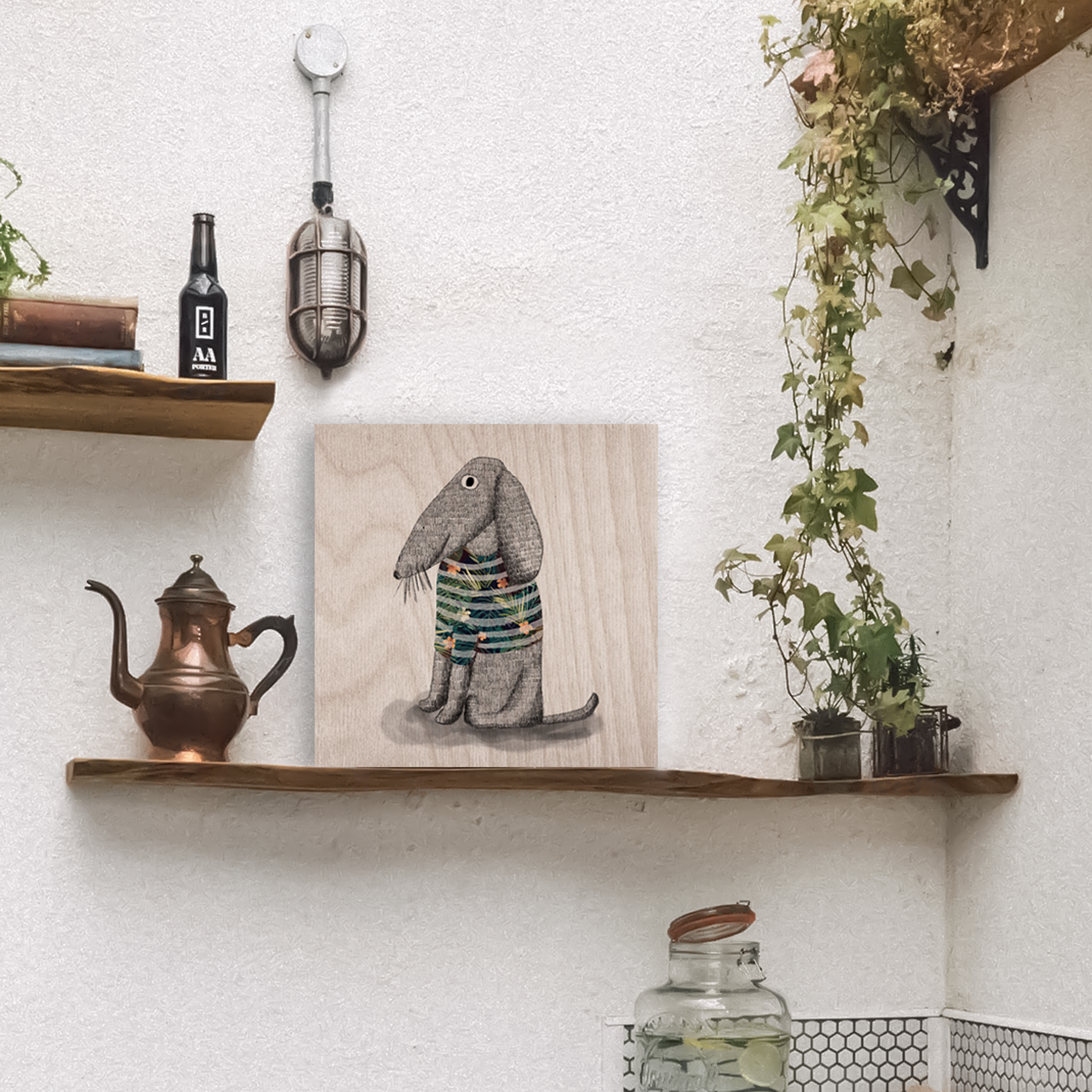 "Holidays to the Marquises Islands" Woodprint