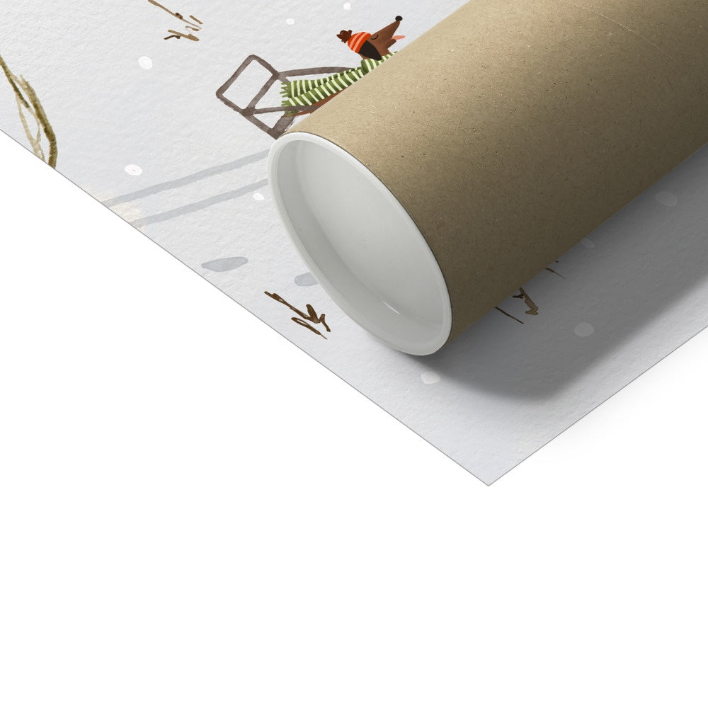 Affiche "Et si on allait patiner?"