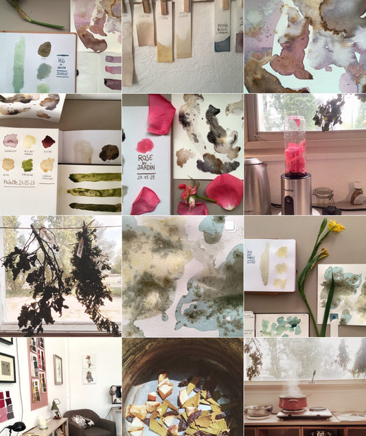 Atelier fabrication d'encres végétales