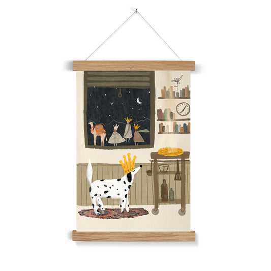 "Le roi des toutous" art print with frame