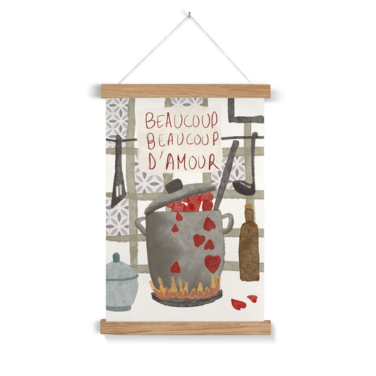 "A lot, lot of love" Art print with frame