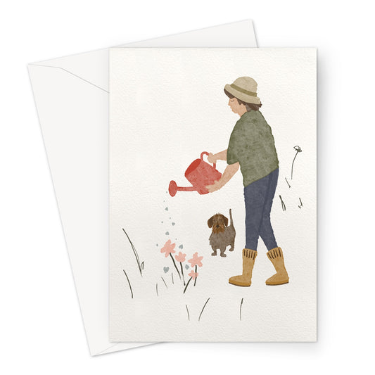 "The happiness gardener" Greeting card