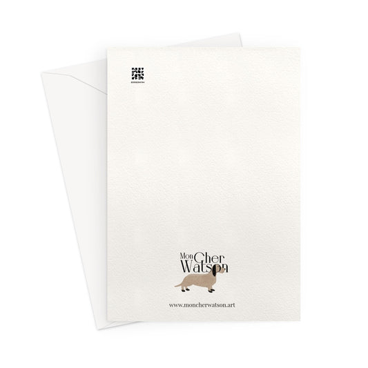 Greeting card " My heart is beating for you"