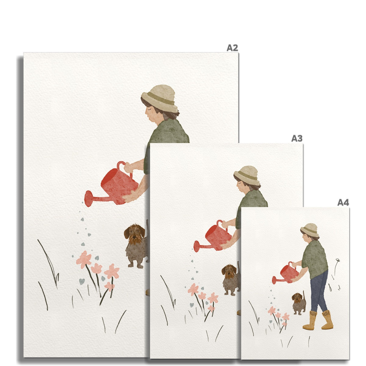 "The happiness gardener" Art print