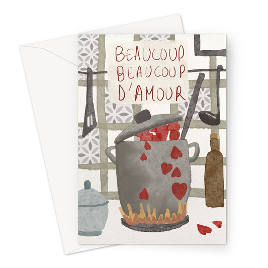 Greeting card " A lot, lot of love"