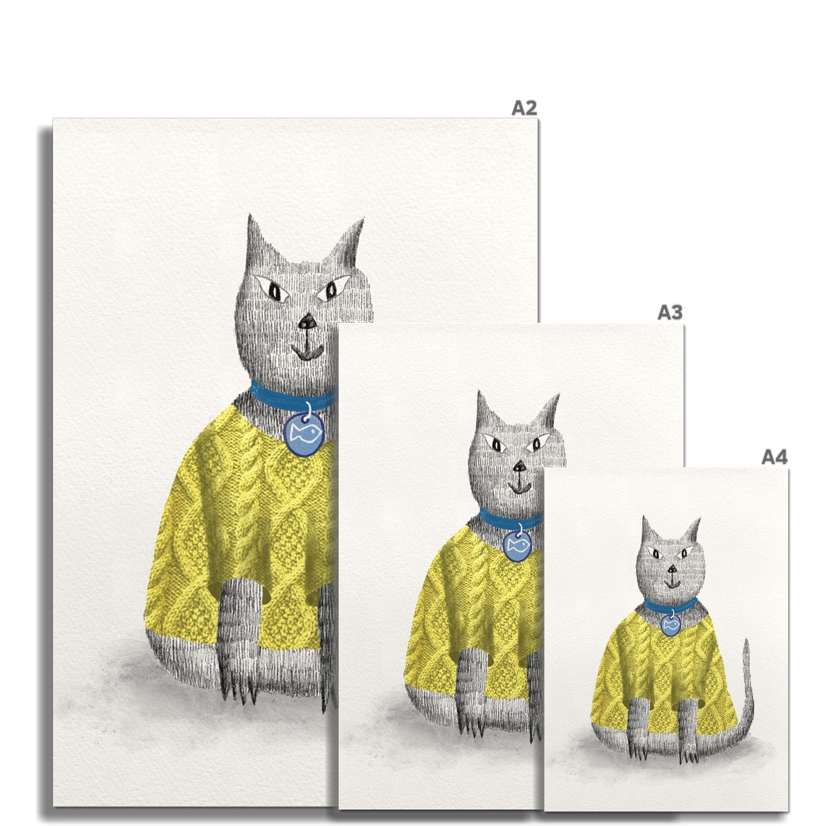 "My big cat" Art print