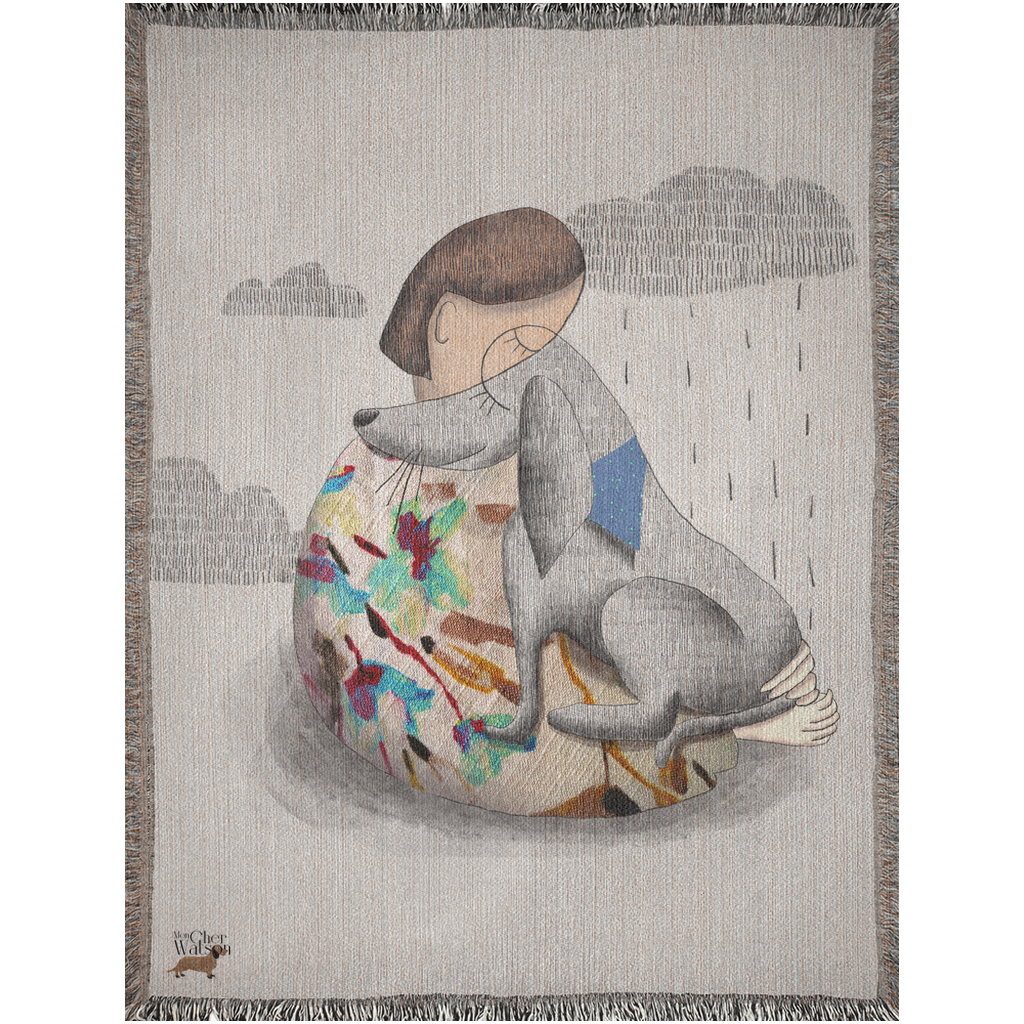 "In your eyes" Woven blanket