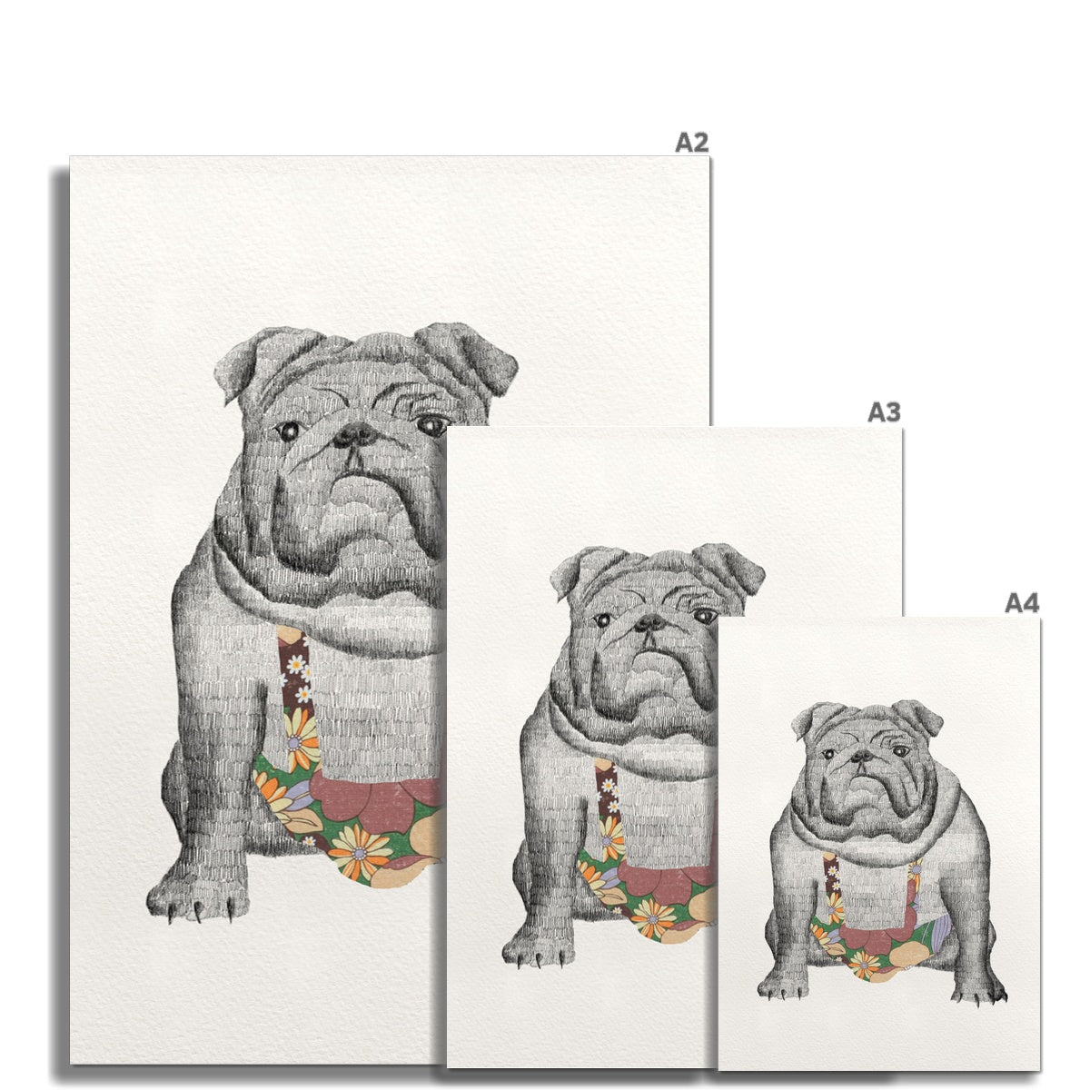 "Hello, my name is Georges" Art print