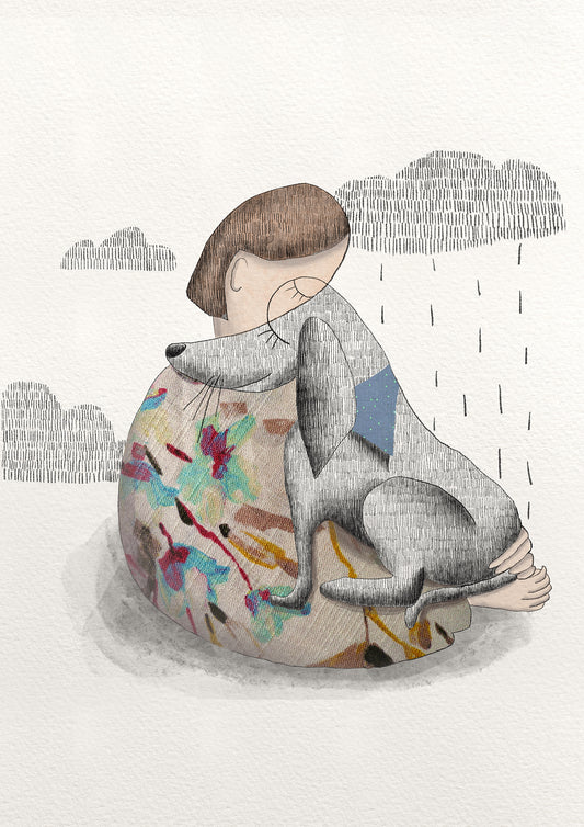 "In your eyes" Art print with frame