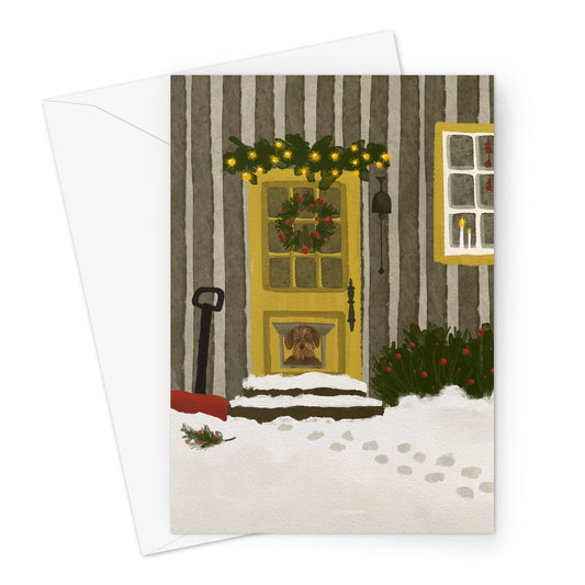 Greeting card "After the snow storm"