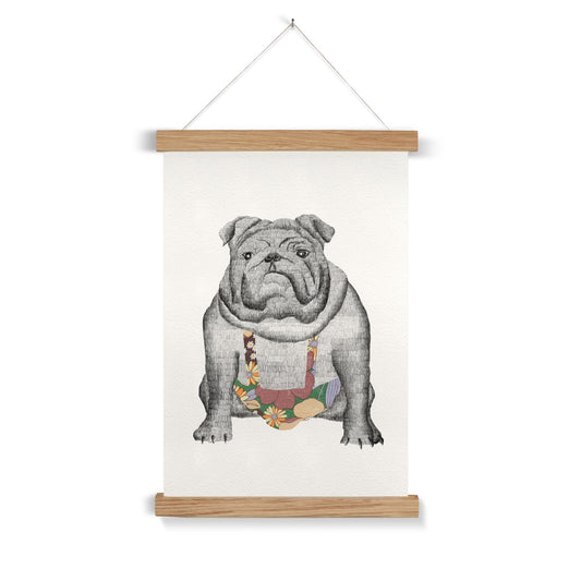 Hello, my name is Georges" Art print with frame