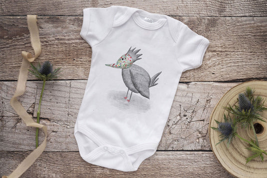 Baby onesie "Little spring bird"