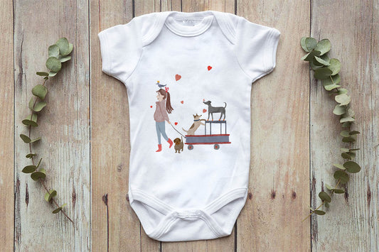 Baby onesie "The dog caretaker"