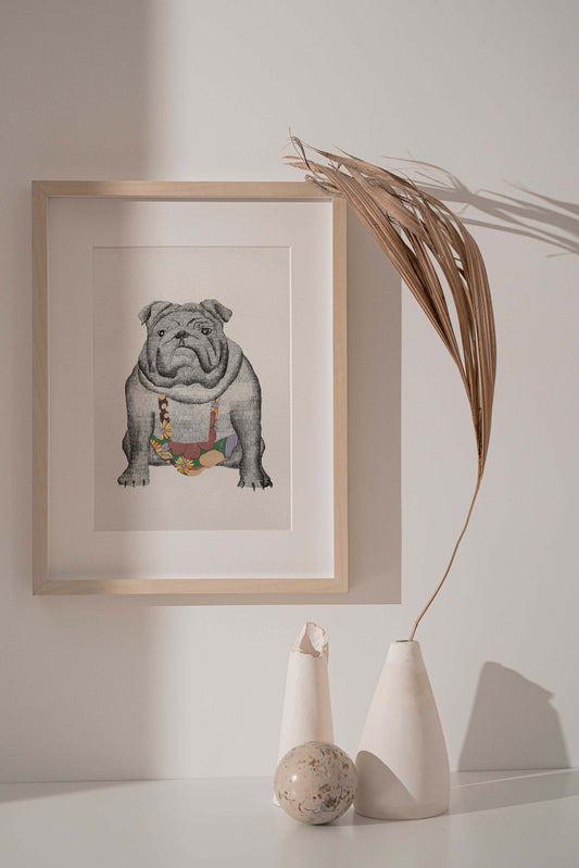 "Hello, my name is Georges" Art print