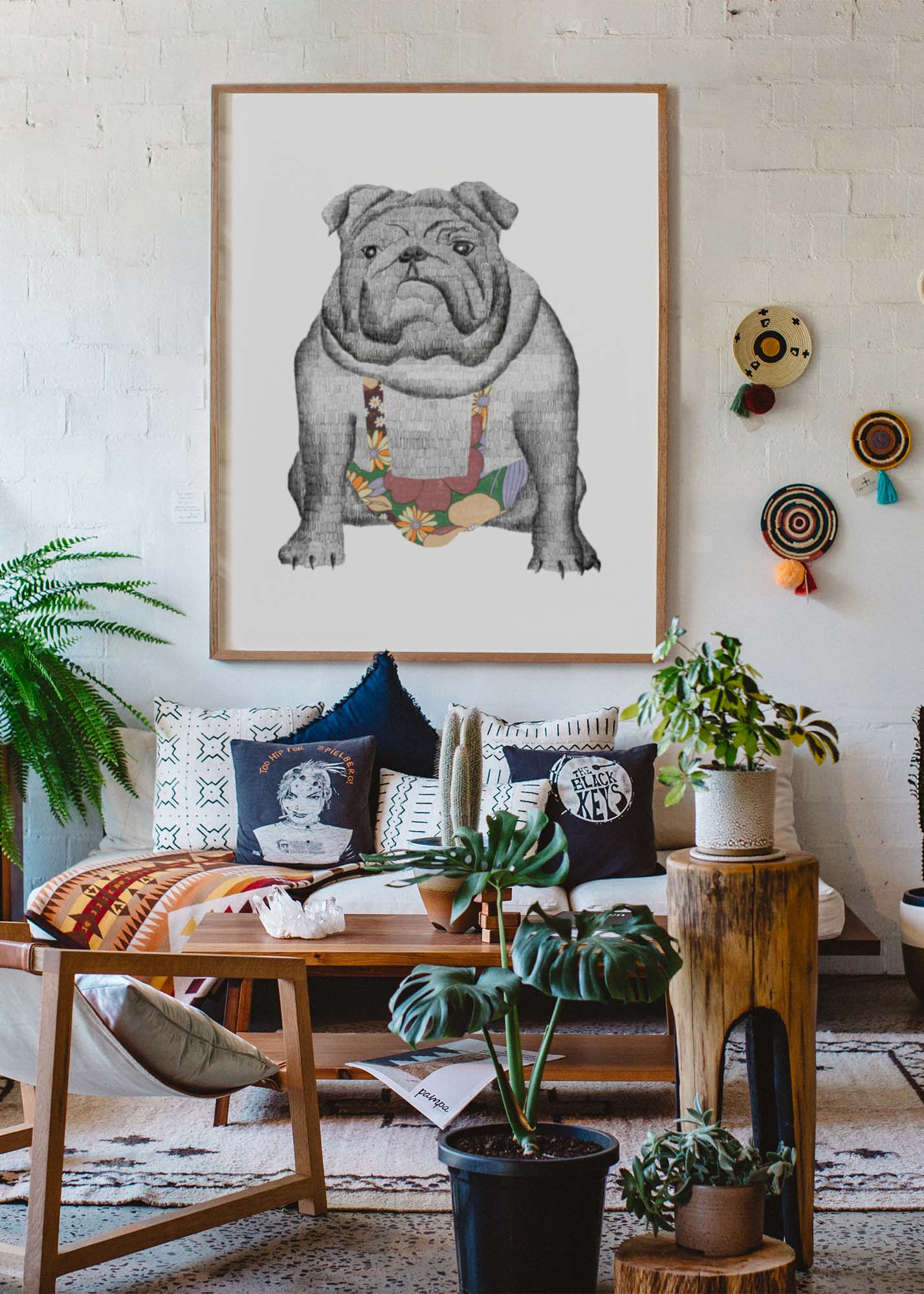 "Hello, my name is Georges" Art print