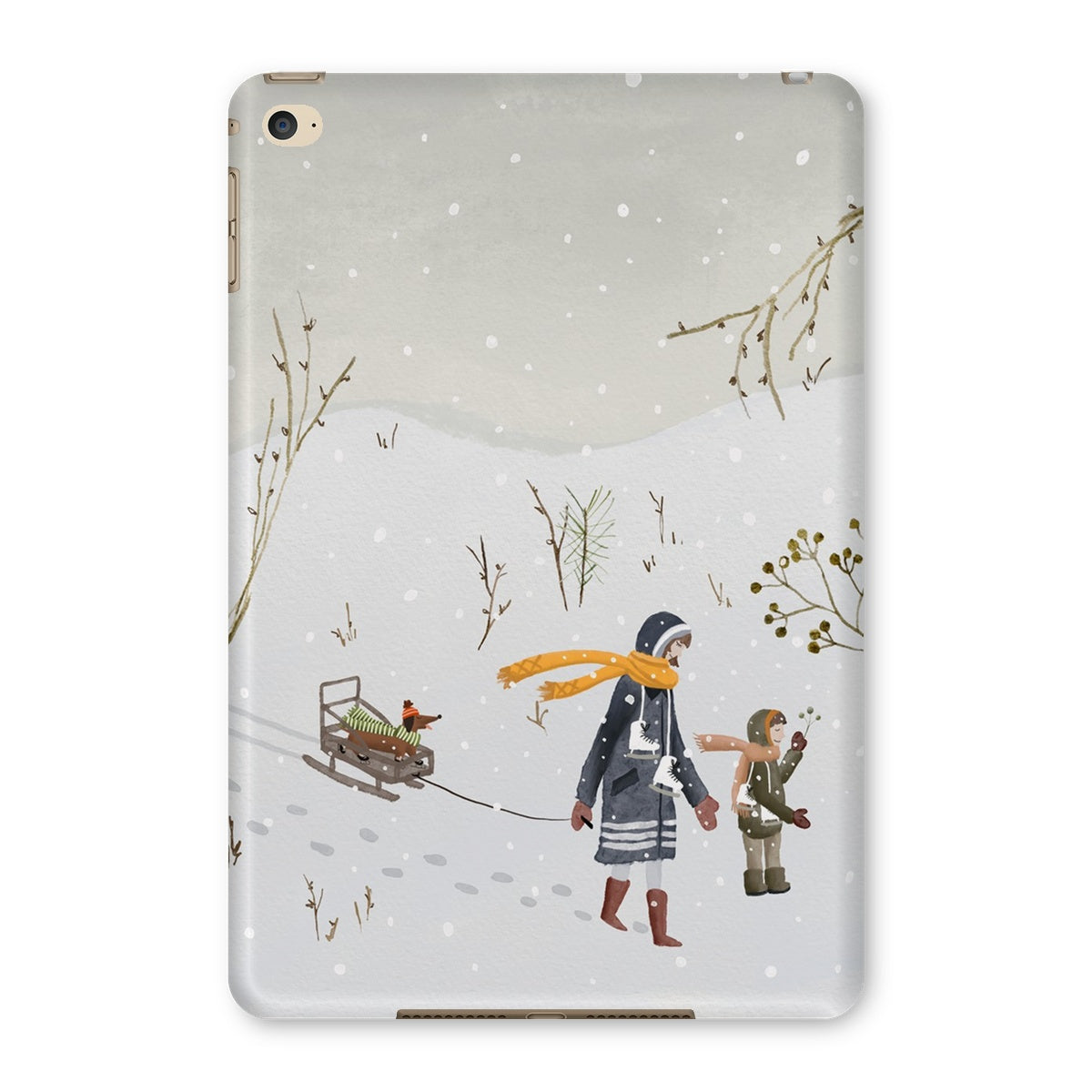 Let's go ice skating" Ipad case