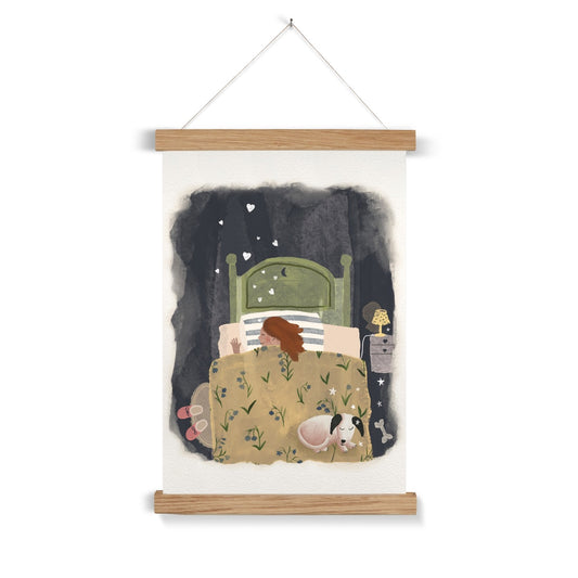 "Good night" Art print with frame