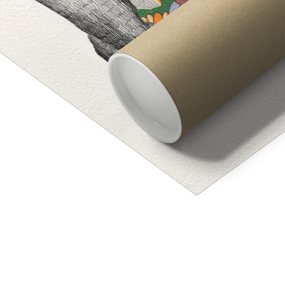 "Hello, my name is Georges" Art print