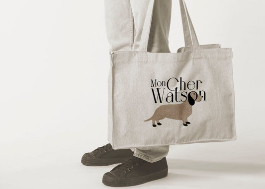 "Mon cher Watson" Tote bag