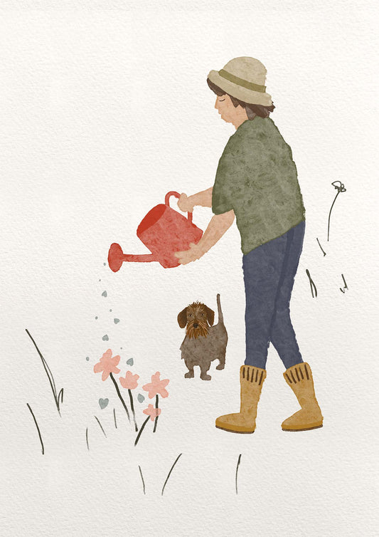"The happiness gardener" Art print