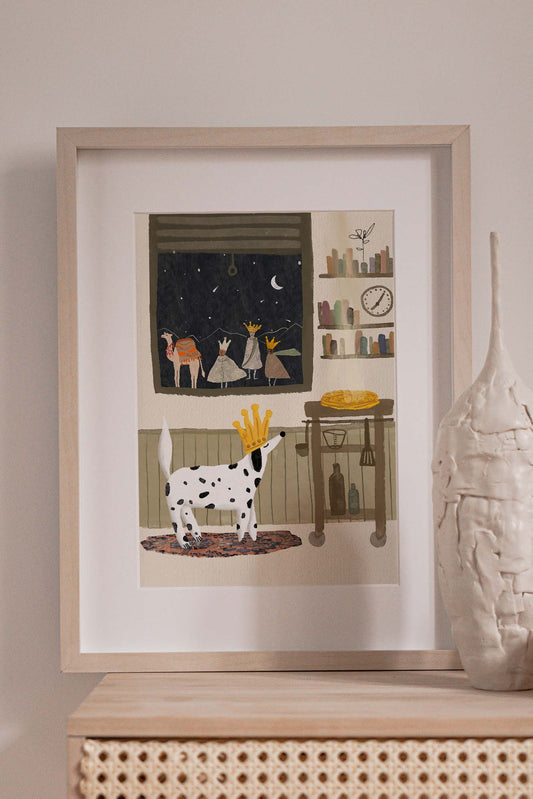 "Le roi des Toutous" Art print