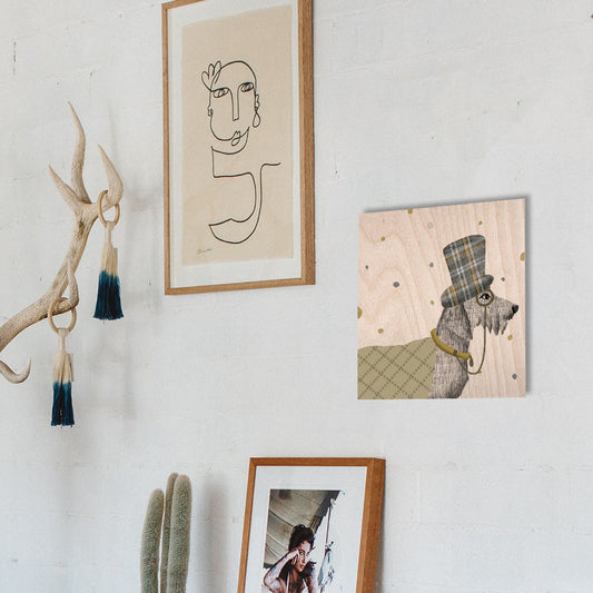 "Elémentaire, mon cher Watson !" Woodprint