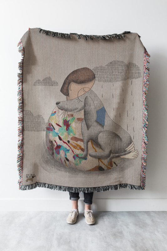 "In your eyes" Woven blanket