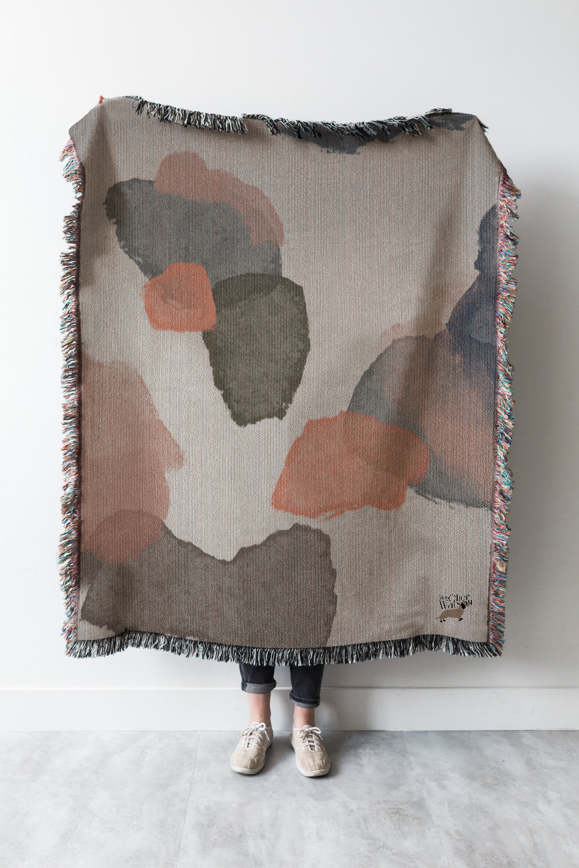 "Territories" Woven blanket