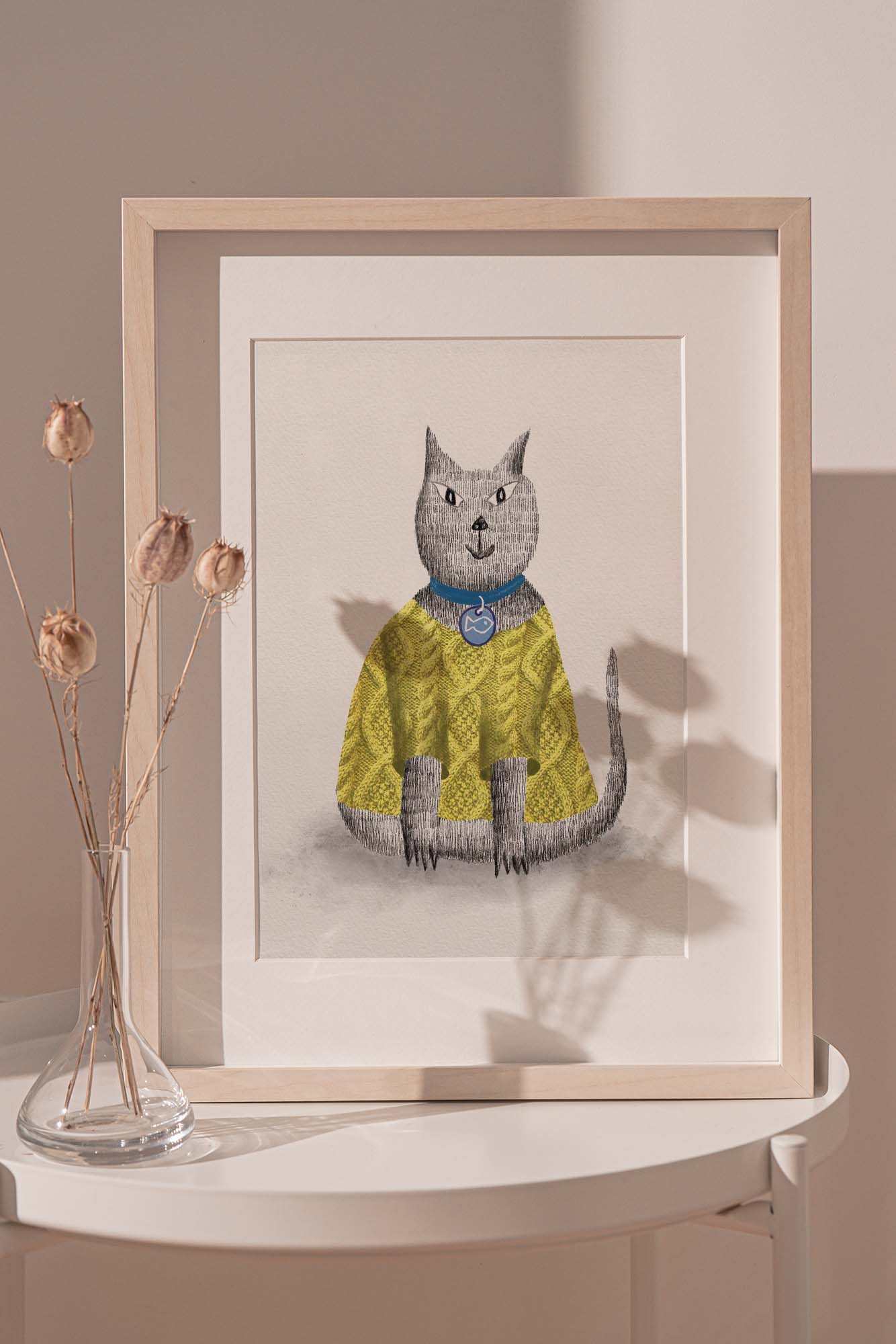 "My big cat" Art print