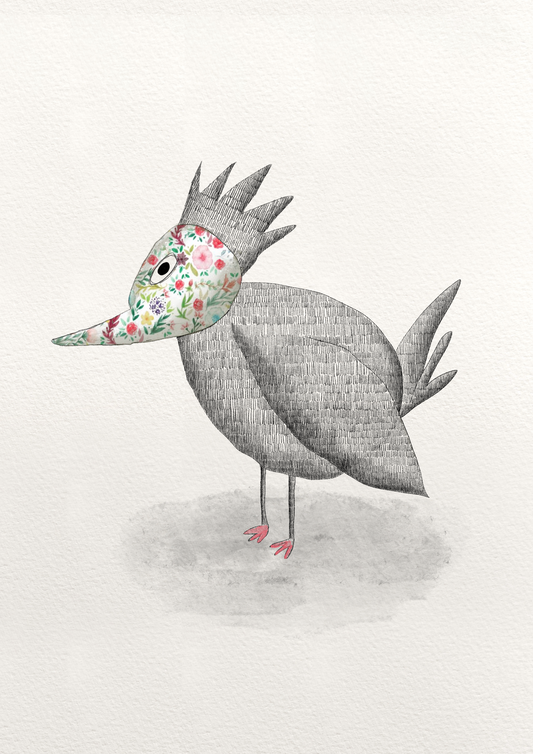 Affiche "petit oiseau de printemps"