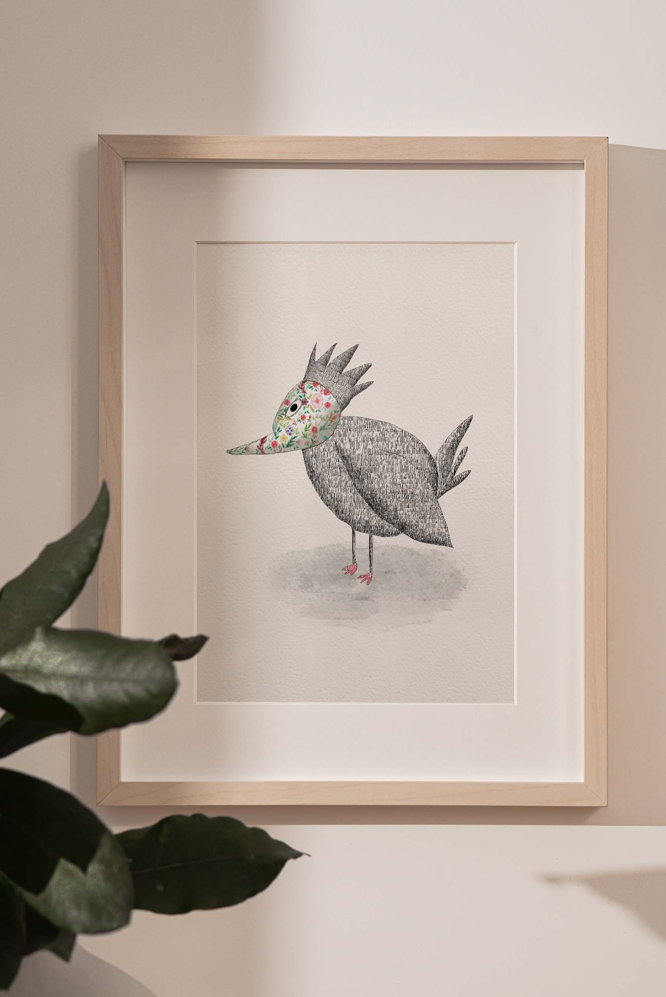 "Little spring bird" Art print