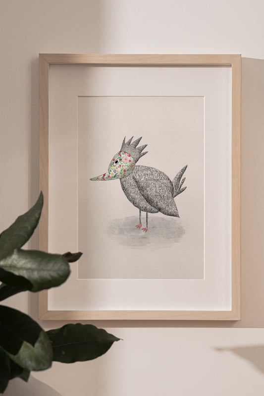 Affiche "petit oiseau de printemps"