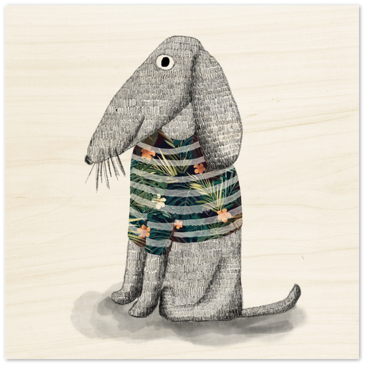 "Holidays to the Marquises Islands" Woodprint